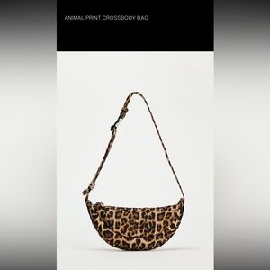 Zara Leopard Print Shoulder/Crossbody Bag